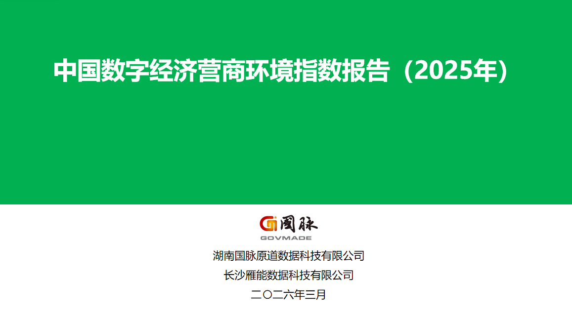 国脉智库丨《中国数字经济营商环境指数报告（2025年）》亮点纷呈！